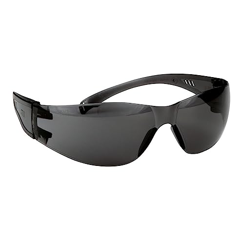 3M Safety Eyewear Silver Mirror, Black Frame Grey Accent, Anti-Fog & Scratch Resistant Lens