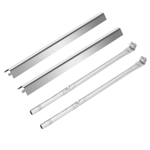 WEBROIL Grill Replacement Parts for Charbroil Performance 2 Burner 463654022, 463655021, 463655421,Grill Part for Charbroil 4 Burner 463365021,Grill Burner G327-2100-W1,Heat Tent G325-0002-W1,Set of 2