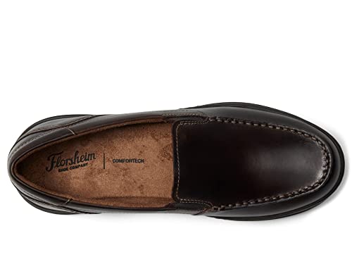 Florsheim Boy's Central Jr. Moc Toe Venetian Loafer (Toddler/Little Kid/Big Kid) Black 2 Medium