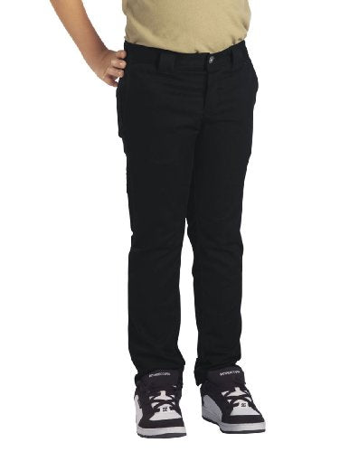 Dickies Big Boys' Skinny Straight Pant, Black, 8