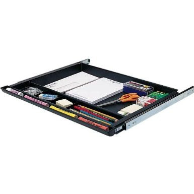 NYCCO Pencil Drawer Underdesk Drawer 23 Inch Wide - Ball-Bearing Slides - Black