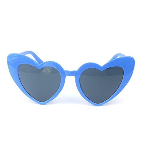 YooThink Love Heart Shaped Sunglasses for Women,Vintage Cat Eye Mod Style Retro Glasses (Sage Green)