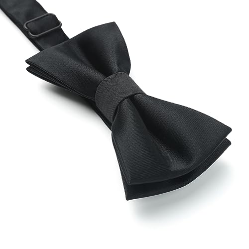 HISDERN Royal Blue Bow Ties for Boys Kids Bow Tie Pre Tied Adjustable Clip On Toddler Bowties Fut Fun Bird Flamingos Patterned Bowtie for Party Festival