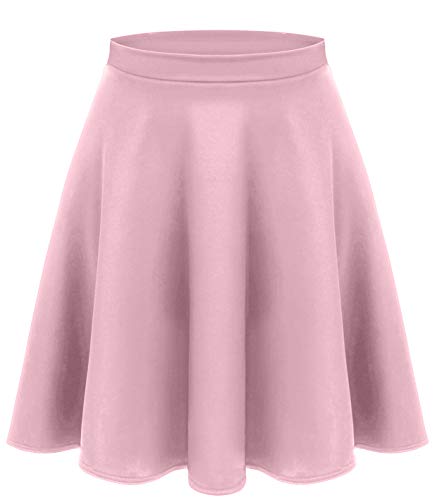 Baby Pink Skirts for Women Pink High Waisted Skirt Pink Skater Skirt Pink Pleated Skirt Baby Pink Skirt (Size Small, Baby Pink)