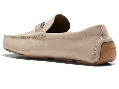 Cole Haan Men's Grand Laser Bit Driver Driving Style Loafer, Lava/Black Walnut, 10 Wide