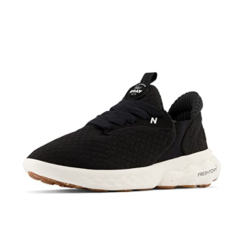 New Balance Women's Fresh Foam Roav Elite V1 Running Shoe, Black/Pink, 7.5