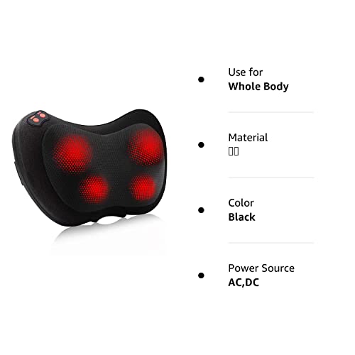 Papillon Back Massager,Shiatsu Neck Massager for Pain Relief,Electric Shoulder Foot Massage Pillow with Heat,Gifts for Mothers Day,Christmas Gifts for Women/Men,Deep Tissue Kneading for Waist,Legs