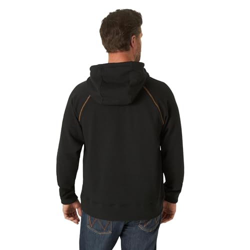 Wrangler Riggs Workwear Men's FR Flame Resistant Hooded Sweatshirt, Black, X-Small