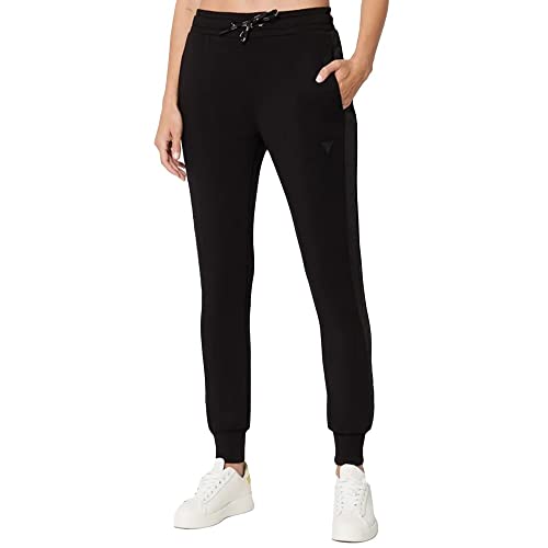 GUESS Women's Allie Scuba Jogger Pant, Jet Black, Extra Small
