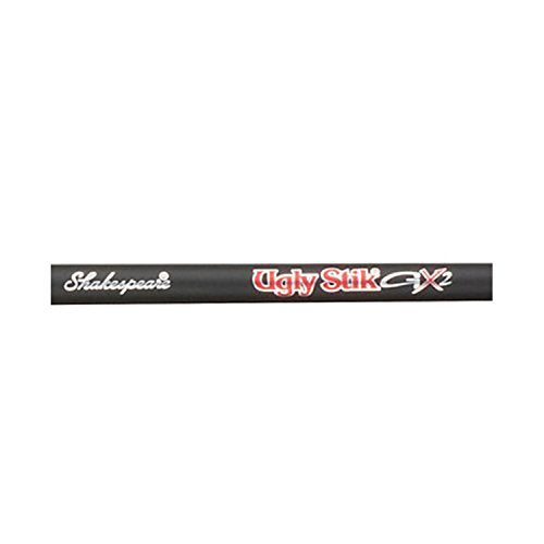 Ugly Stik 7’ GX2 Spinning Rod, Three Piece Spinning Rod, 8-20lb Line Rating, Medium Heavy Rod Power, Moderate Fast Action, 1/4-3/4 oz. Lure Rating, Black