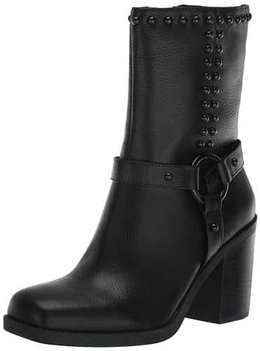 Jessica Simpson Women's Bernique Bootie Fashion Boot, Black/Red, 11
