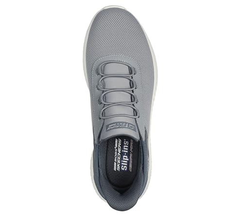 Skechers Men's Squad Chaos-Tough Walk Hands Free Slip-ins Sneaker, Black, 9