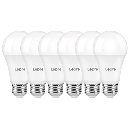 Lepro Dimmable LED Light Bulbs 100 Watt Equivalent, 14W 1500LM Soft Warm White 2700K, A19 E26 Standard Medium Base, UL FCC Listed, 15000 Hour Lifetime, 6 Packs