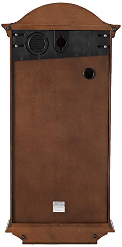 Seiko Gold Tone & Arched Wall Clock with Pendulum and Dual Chimes, 25 x 12.25 x 5 Inch