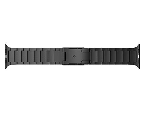 LDFAS Compatible for Apple Watch Ultra 2 Band 49mm, Series 10 46mm Titanium Metal Strap for iWatch Band Compatible for Apple Watch 9/8/7 45/44mm Band, Black