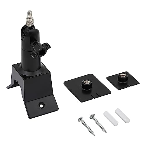 Holicfun Solar Panel Wall Corner Mount for Ring, Eufy, Arlo, Wyze, Reolink Solar Panels, and More (Black)