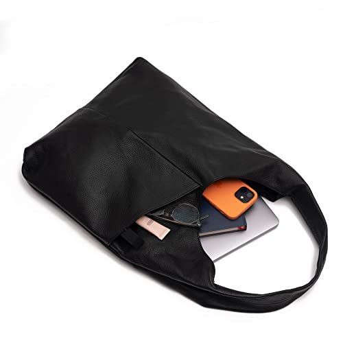 Leather Tote Bag for Women Ladies Purse Travel Shopping Bag Hobo Carry Shoulder Bag Multipurpose Handbag