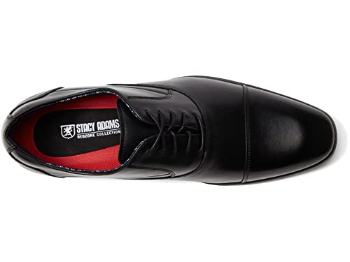 Stacy Adams Men's Kallum Cap Toe Oxford, Black, 10.5
