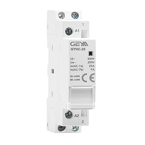 GEYA Automatic Modular Contactor Household Circuit Control Din Rail Mount 4Pole 63A 4NC AC220V