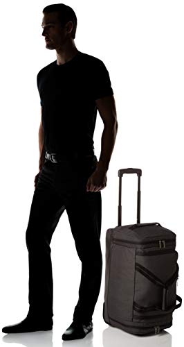 Solo New York Leroy Carry-On Wheeled Duffle Bag, 49L Capacity, Grey, 22 Inch