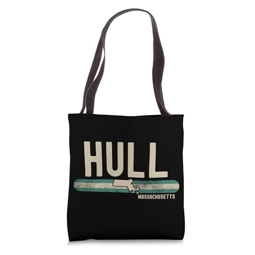Hull MA | Massachusetts | Travel & 80s Style Tote Bag