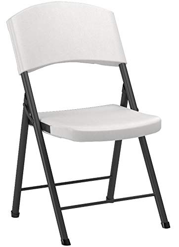 Lifetime 42810 Light Commercial Folding Chair (Pack of 4), White