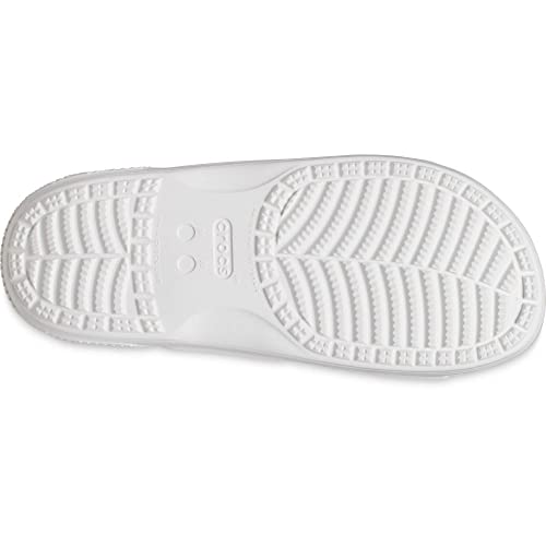 Crocs Unisex-Adult Classic Tie Dye Two-Strap Sandals, Solar Rainbow, 14 Men/16 Women