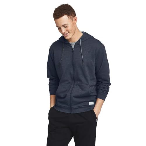Eddie Bauer Men's Camp Fleece Full-Zip Hoodie, Storm, Small