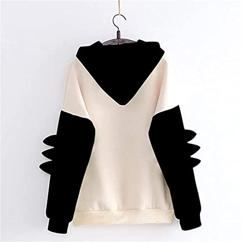 Fronage Women Halloween Sweatshirt Funny Pumpkin Cat Shirts Teen Girls Hoodies Tops Clothes (Small, H Cat GR)