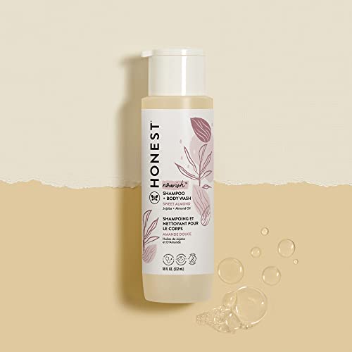 The Honest Company 2-in-1 Cleansing Shampoo + Body Wash | Gentle for Baby | Naturally Derived, Tear-free, Hypoallergenic | Citrus Vanilla Refresh, 10 fl oz