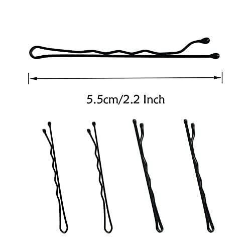 YINGFENG Jumbo Hair Pins for Women: 220pcs 2.76 Inch Large Blonde Bobby Pins, Long Gold Hair Pins with Box, Reusable Non-Slip Pins for Thick Hair