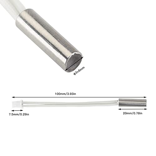 Imdinnogo BCZAMD Anycubi Vype J-Head Extruder Spare Parts 50W Heater Cartridge 24V Wire 70mm/ 2.7in Heating Tube ¦Õ6¡Á20 XH2.54 Connector Compatible with Vype 3D Printer V6 Hotend Heater Block-2Pcs