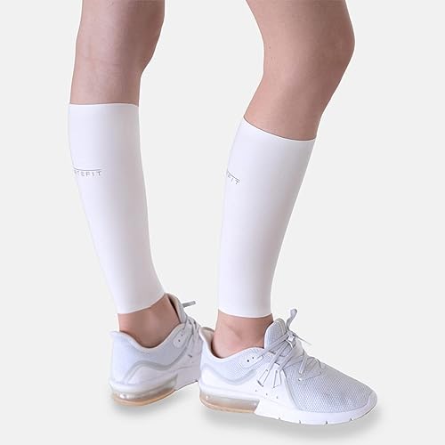 Artefit Calf Compression Sleeves for Men & Woman - Footless Socks Support Running & Sports - Leg Sleeve Brace for Shin & Calves - Black XS