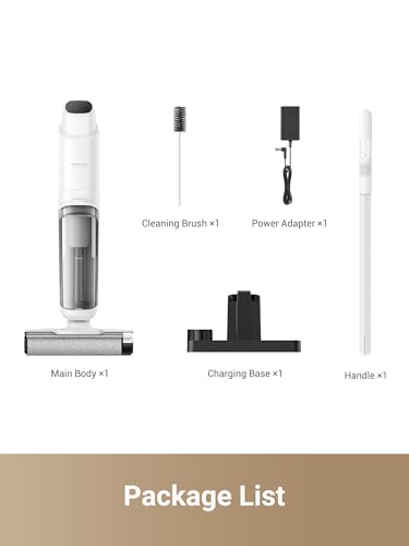 dreame Trouver K10 Wet Dry Vacuum Cleaner, Cordless Vacuum Mop with Self-Washing, 8.38lbs Lightweight Floor Washer, 30min Runtime, Edge Cleaning Great for Hardfloor, Specially Designed Twin Scraper