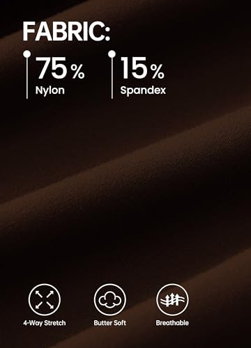 Willit Women's Wide Leg Yoga Pants with Pockets Stretch Loose High Waist Comfy Soft Casual Lounge Sweatpants 30” Dark Khaki L