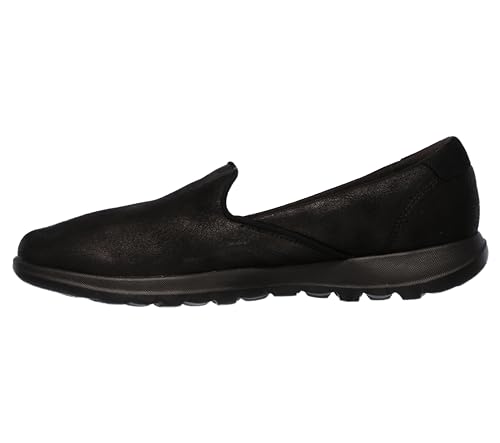 Skechers Women's Go Walk Lite-Queenly Loafer, Black, 8.5 M US
