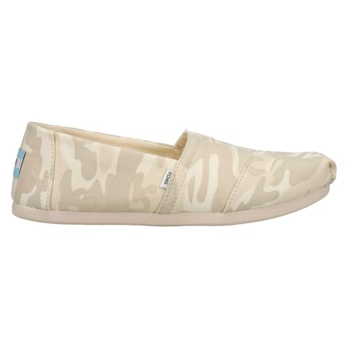 TOMS Womens Alpargata Floral Slip On Flats Casual - Brown, Green, Pink - Size 10 B