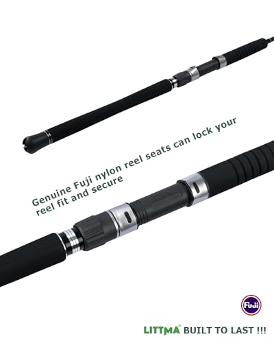 LITTMA—Slow Pitch Jigging Rod LITTMA Jigging Rods Saltwater Jigging Spinning Rod One Piece Inshore/Offshore Rod