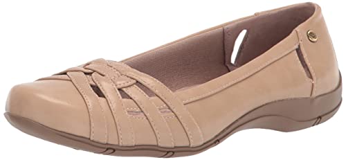 LifeStride Womens Diverse Flat, Black, 9.5 US