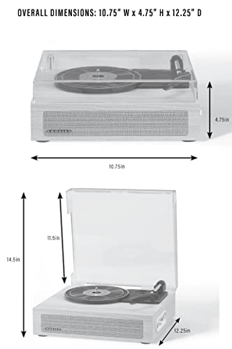 Crosley CR6042A-NA Scout 3-Speed Bluetooth Turntable with Built-in Speakers, Natural