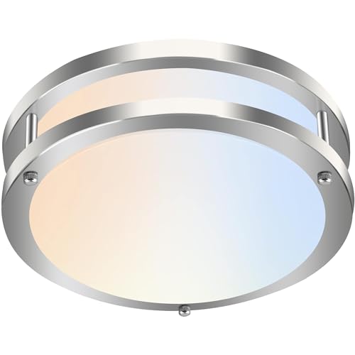 Hlite 36W 13inch LED Flush Mount Ceiling Light Fixture,2800LM Dimmable Light Fixtures Ceiling Mount 5000K/4000K/3500K/3000K/2700K LED Ceiling Light Flush Mount for Bedroom,Kitchen,Hallway (1Pack)