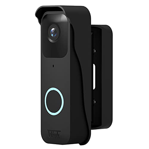 Blink Doorbell Mount, Adjustable Angle Mount Kit (up to 110 Degrees Tilt) for Blink Video Doorbell 2021, Wide Viewing Range Left/Right Adjustable Blink Corner Mount with Mounting Cover (Black)
