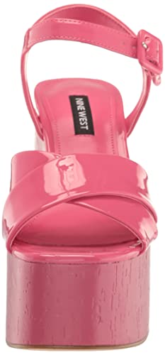 Nine West Women's RILAY Heeled Sandal, Black 001, 11