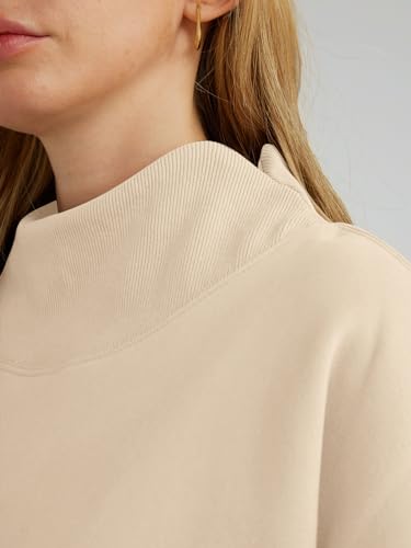 Trendy Queen Womens Oversized Sweatshirts Preppy Clothes Turtleneck Pullover Fleece Hoodies Tops 2024 Fall Fashion Outfits Y2K Pink S