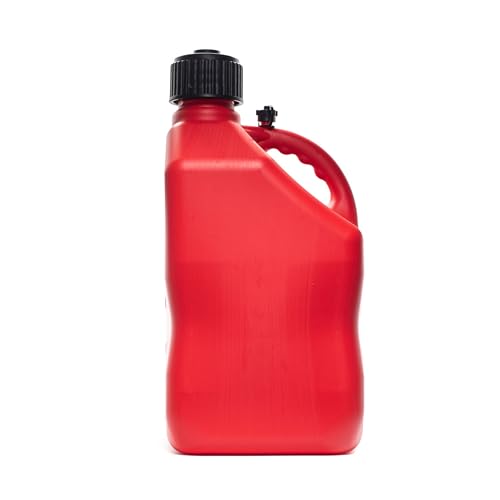 VP Racing 5.5 Gallon Square Motorsport Utility Container Red with Deluxe Filler Hose