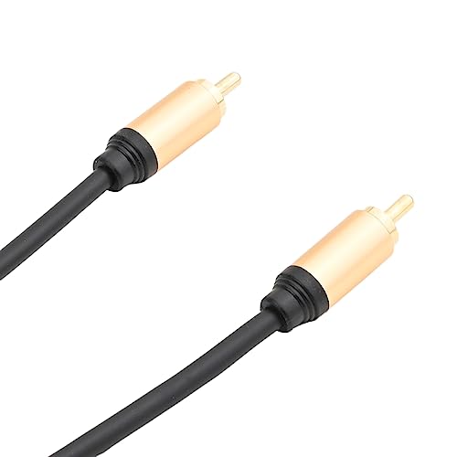OLLGEN Upgraded Audio Video Cable,RCA Coaxial Cable with Male to Male 24K Gold Plated Plug,Video/Audio AV Extension Shielded Cord for Subwoofer Rear View Parking Camera (3m/10ft)