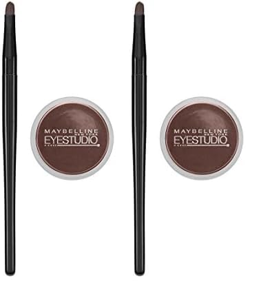 Maybelline New York Eye Studio Lasting Drama Gel Eyeliner, Waterproof, Brown 952, 0.106 oz (Pack of 2)