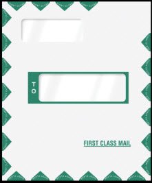 EGP Offset Window Tax Return Mailing Envelope, Peel and Seal, Quantity 100, Size 9 5/8 x 11 5/8