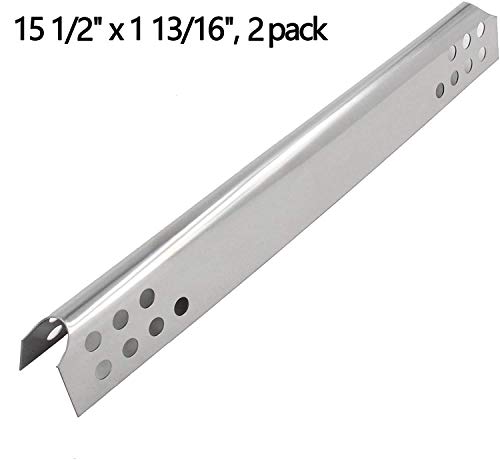 Hongso Grill Repair Kit for Charbroil TRU-Infrared 463642316, 463675016 Gas Grill, Included 2 Stainless Steel Pipe Burners G466-2500-W1, 2 Heat Plates G466-0024-W1, Adjustable Carryover Tubes