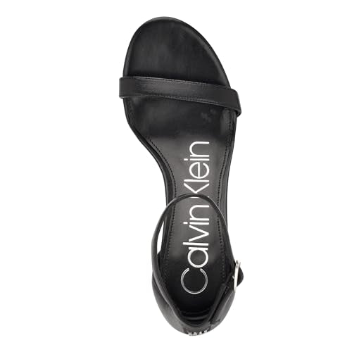 Calvin Klein Women's Fairy Heeled Sandal, Navy 400, 10